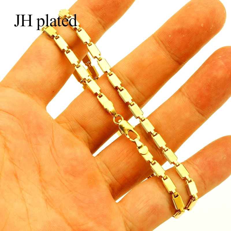 Ожерелье JHplated в виде цепи длиной 45 см шириной 3 6 мм для женщин/мужчин ожерелье