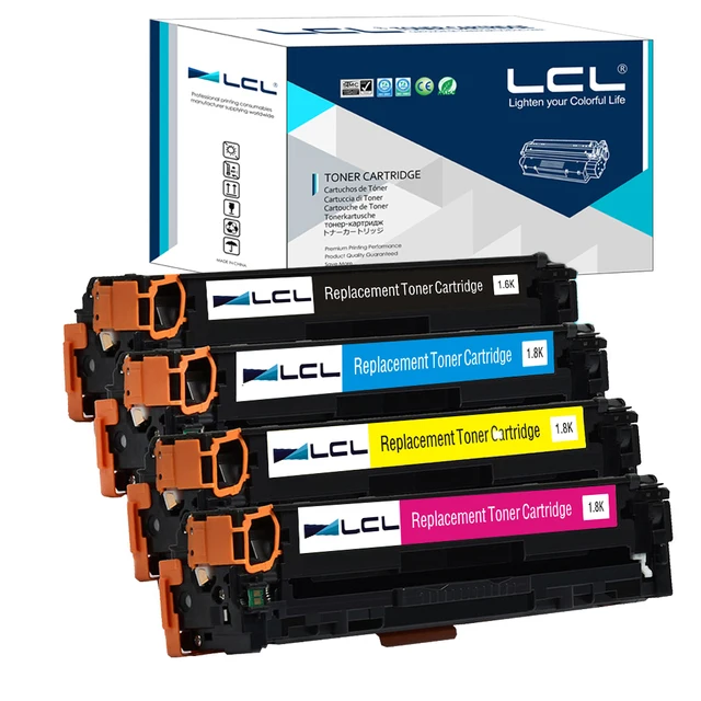 LCL 131 131H CRG131 731H 731 CRG731 (4 Pack KCMY) Toner Cartridges Compatible for Canon 7100