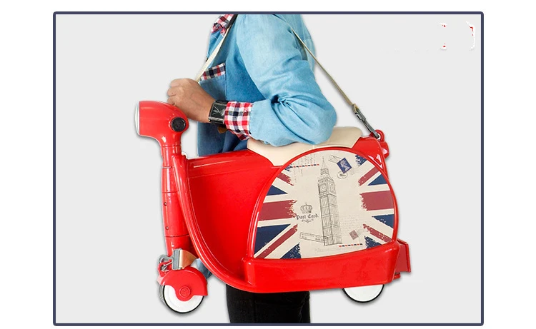 Letrend новая мультяшная милая детская мотоциклетная багажная тележка чемоданы дорожная сумка подходит для студента девочка мальчик ребенок езда багажник