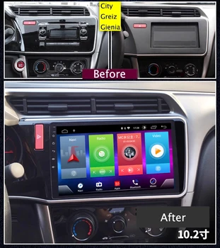 

Car Android 8.1 Multimedia Player for Honda CITY Greiz Gienia 2015-2018 GPS Navigation Device bluetooth steering wheel control