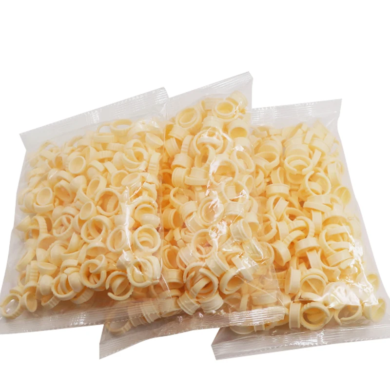 100pcs Disposable Permanent Makeup Ring cup NO Divider Soft Silicone Tattoo ink Eyebrow Lip Tattoo Pigments Holder Rings Contain6