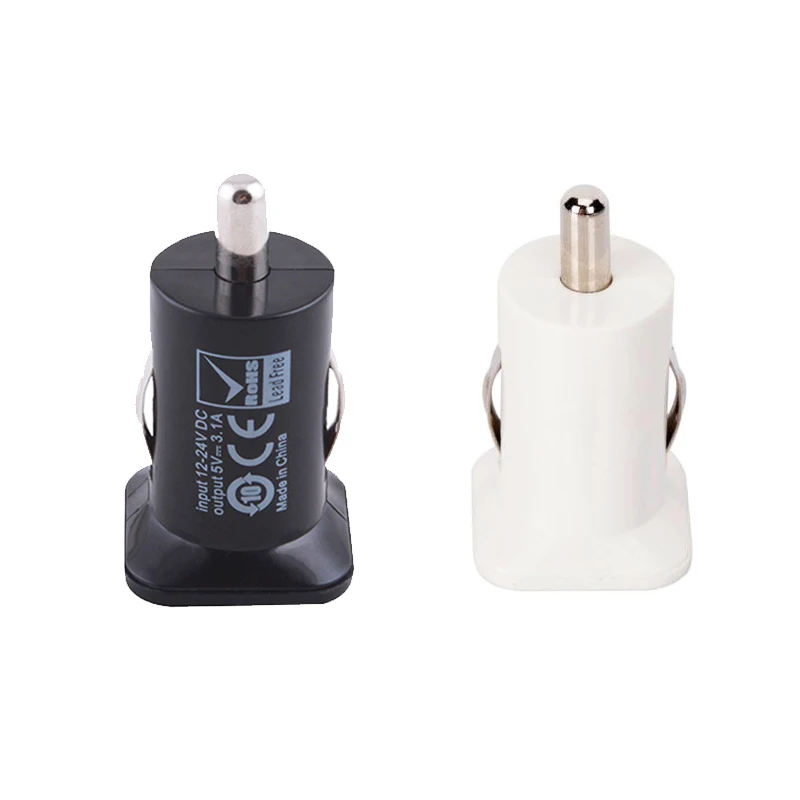 Мини 2 порта USB Автомобильное зарядное устройство для мобильного телефона