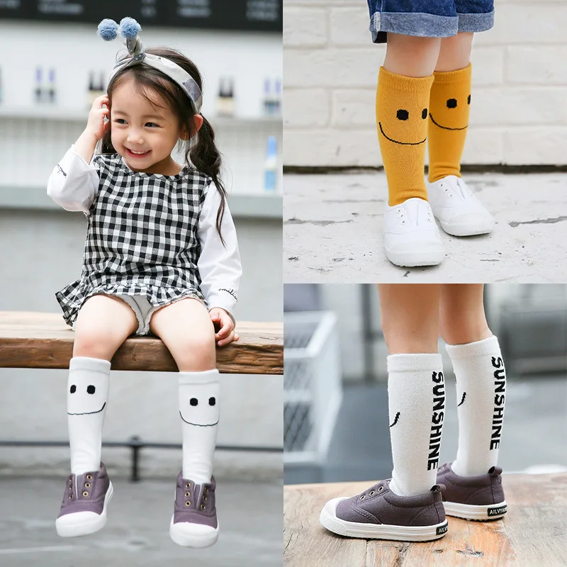 Buy Toddler Knee High Socks Sunshine smile Design Baby