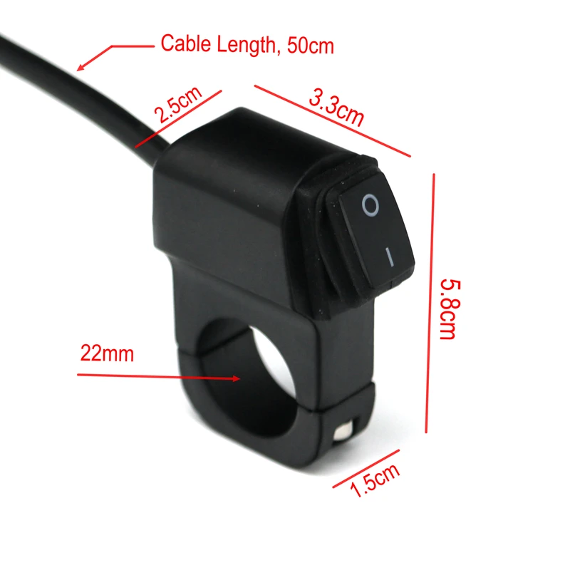 LMoDri мотоцикла водонепроницаемые переключатели скутера ATV 22 мм руль поворотов фар электрический переключатель вкл/выкл