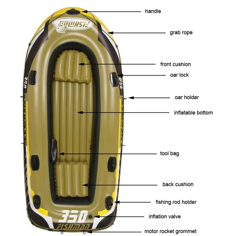 3+ 1 человек 305*136*42 см Толстая рыбацкая лодка надувная лодка каяк dinghy плот аксессуар каноэ алюминиевый весло pumpA06008