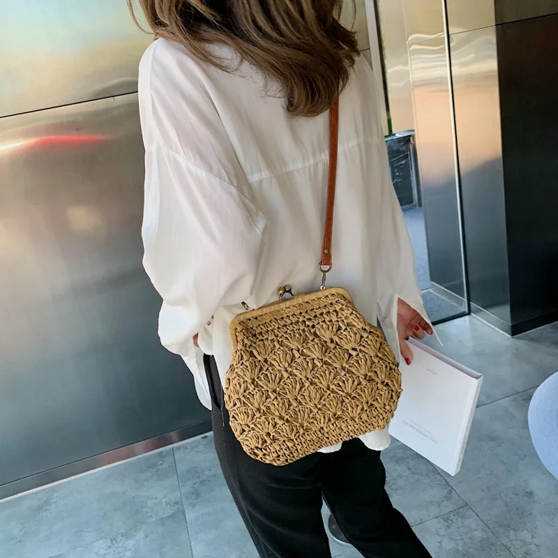 Mododiino الإناث خمر القش الشاطئ الروطان أكياس سيدة حقيبة يد Crossbody حقيبة للنساء يدّ حقائب سهرى النسائية \ Mododiino الإناث خمر القش الشاطئ الروطان أكياس سيدة حقيبة يد Crossbody حقيبة للنساء يدّ حقائب سهرى النسائية \