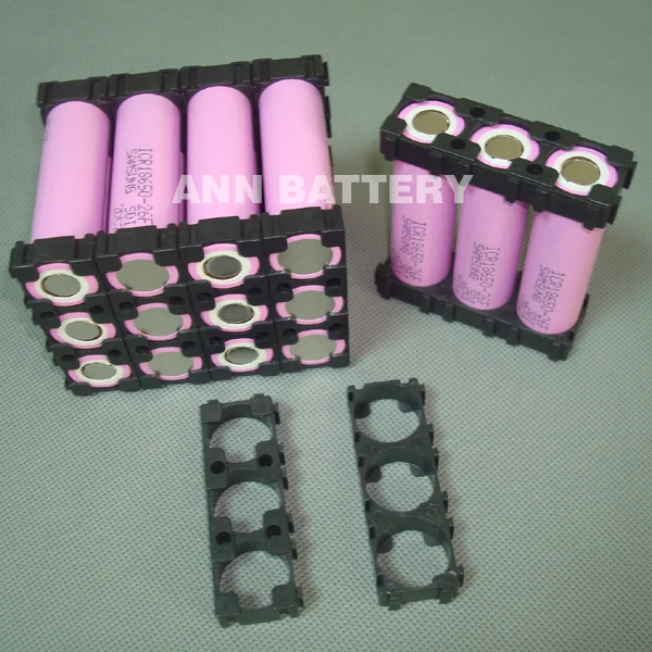 100pcs 18650 battery holder 3P cylindrical batteryies plastic case
