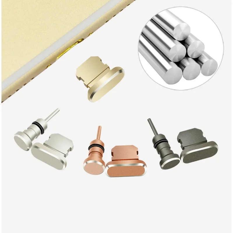 

Siancs Aluminium Alloy Dust Plug charge port Plug Earphone Jack Dust Plug Dustproof Cap Gadget For iPhone 6 plus 7 Plus 8 plus