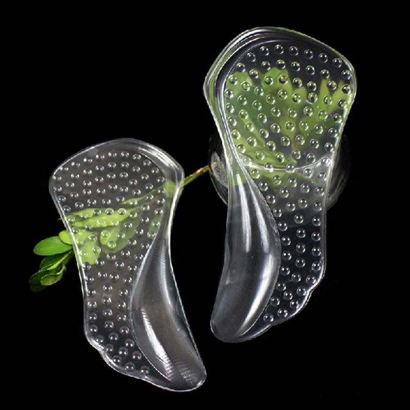 1 пара силиконовых стелек для женской обуви ортопедические стельки для супинатора с гелевыми подушечками, Нескользящие стельки для обезболивания, стельки для обуви ZH361