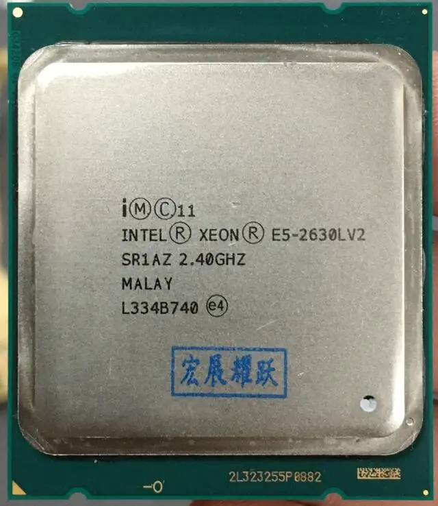 معالج إنتل زيون E5 2630L V2 CPU 2.8 LGA2011 ستة النواة معالج الملقم e5-2630L V2 E5-2630LV2