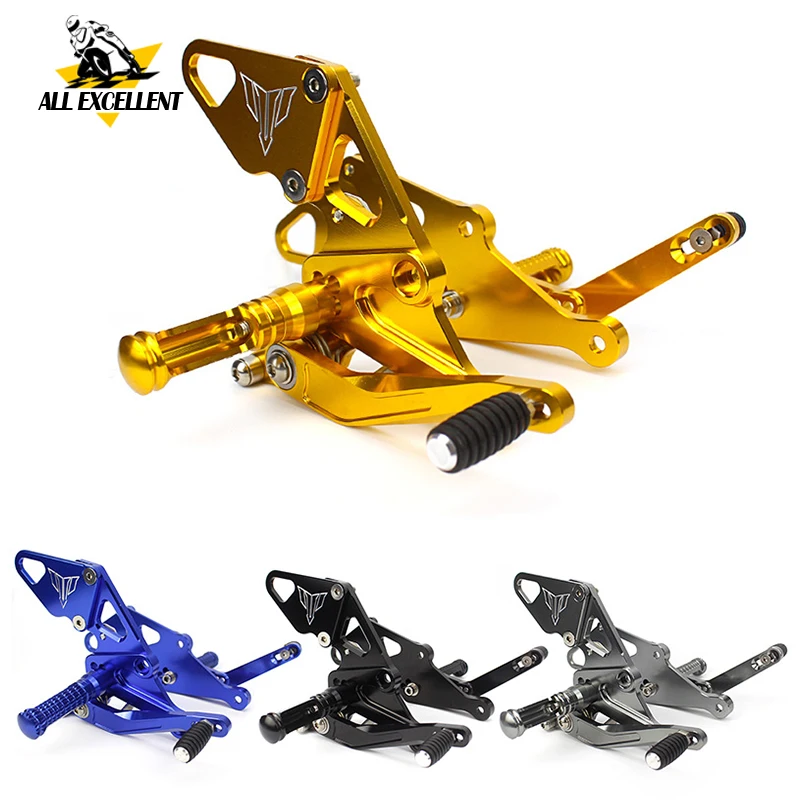 Мотоцикл с ЧПУ Заготовка Adjusttable Rearsets задняя подножка Набор для 2013- Yamaha MT FZ 07 MT-07 FZ-07 MT07 FZ07