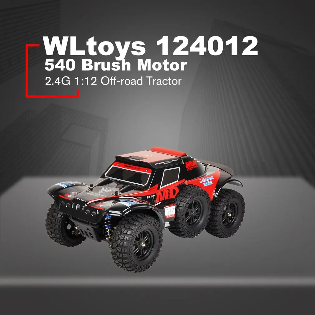 

WLtoys 124012 540 Brush Motor 2.4G 1:12 Electric Off-road Four-wheel Tractor Automatic Vehicle Toys Car for Children Gift