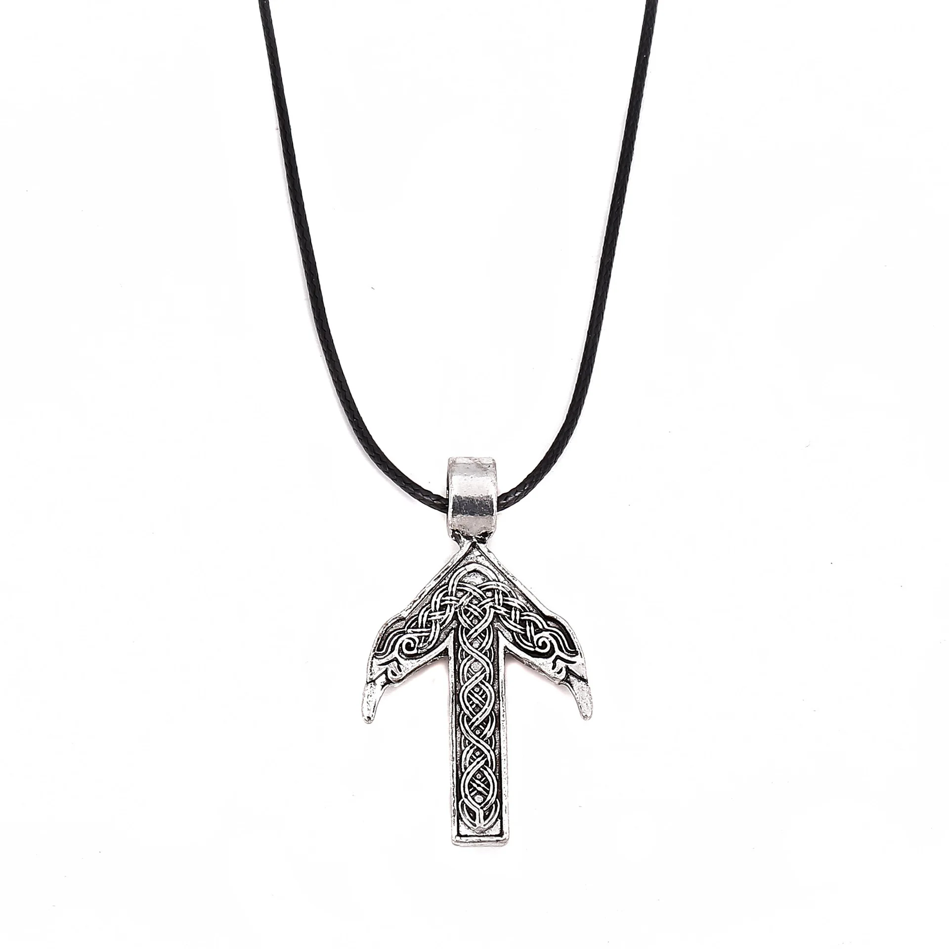 10PCS/Lot Viking Pendant Necklace Amulet Viking Necklace Pendant Necklace Scripture Amulet