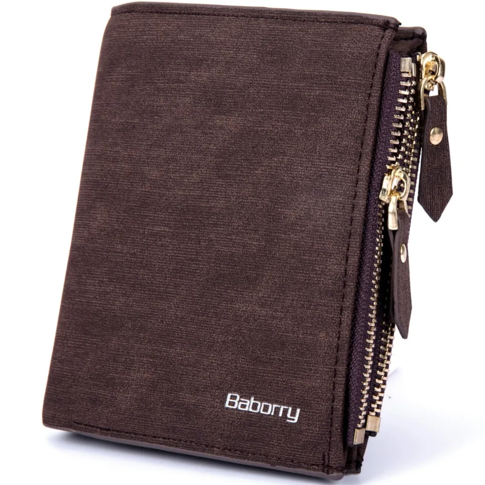 

2019 Women Fashion Casual Wallet RFID Theft Protect Coin Bag Zipper Purse Wallets for Men with Magic Luxury Men's Purses