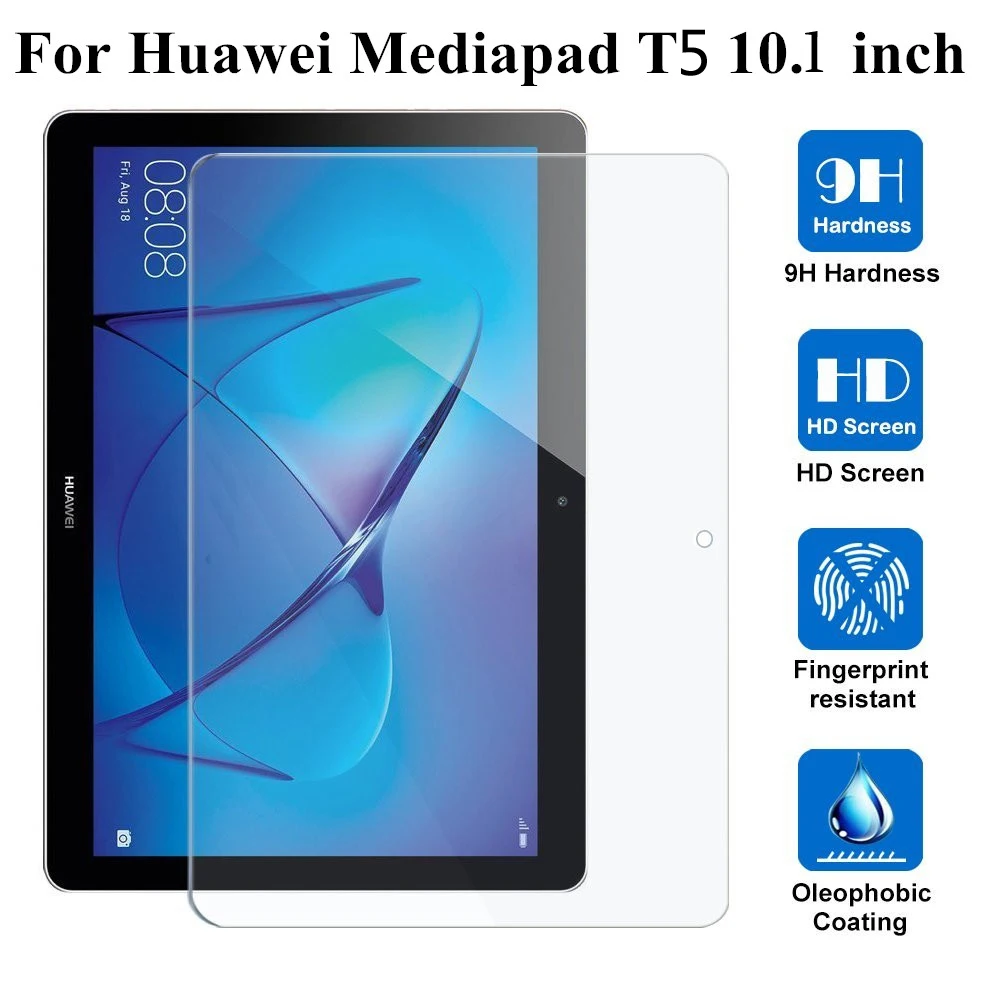 

For Huawei MediaPad T5 10 Tempered Glass 2018 10.1 Inch Tablet Screen Protector Protective Film for Huawei MediaPad T5 10 Glass