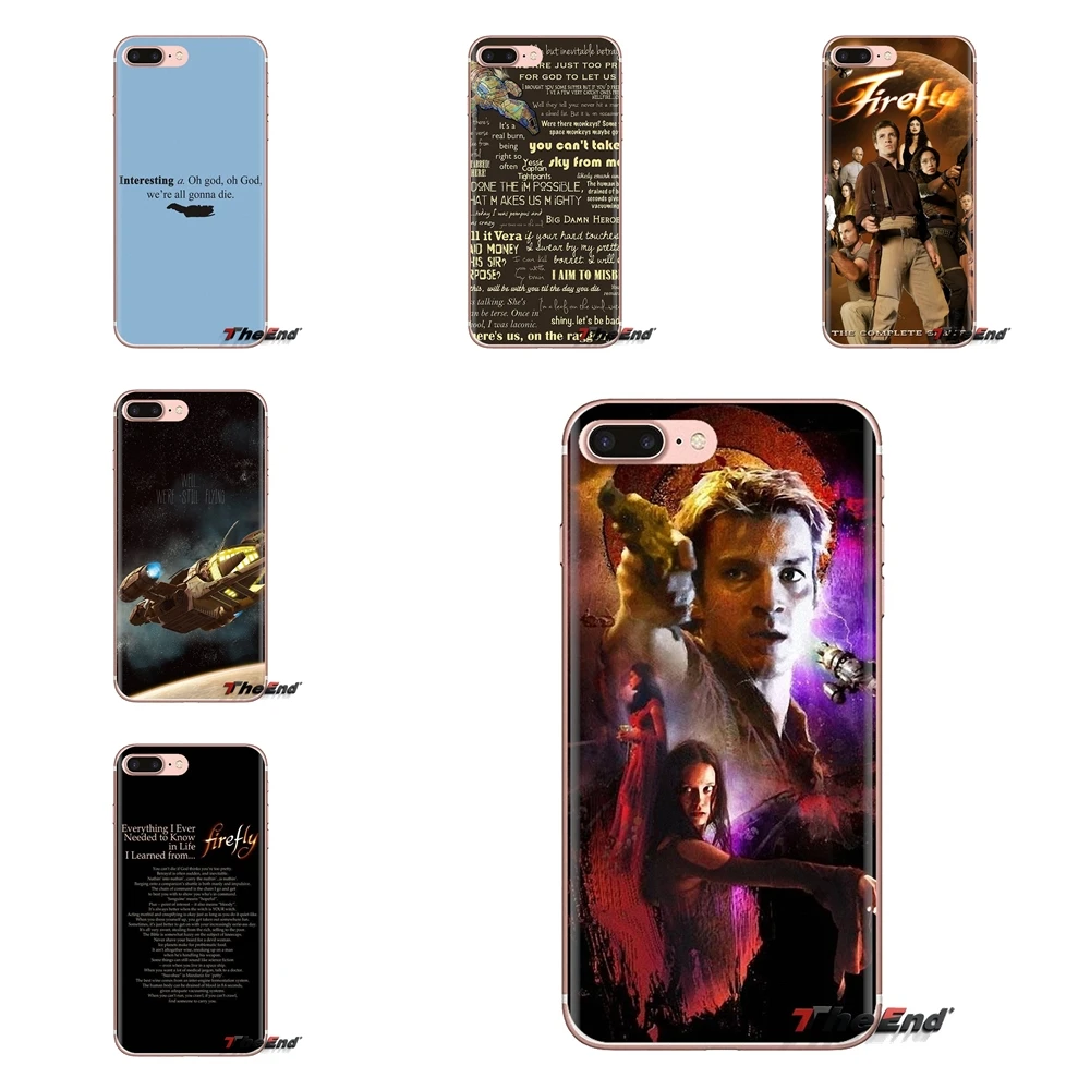 Прозрачные мягкие чехлы для Samsung Galaxy S3 S4 S5 Mini S6 S7 Edge S8 S9 S10 Plus Note 3 4 5 8 9 Firefly Serenity Quote |