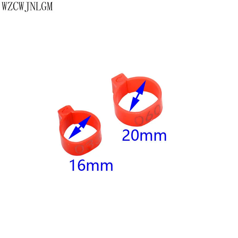 Кольцо для птицеводства 16 мм 20 ммno: 001-100 птицеводство цифровой зажим кольцо для птицеводства курица утка гусь кольцо для ног птицеводство оборудование 100 шт