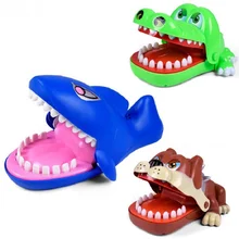 Fun Spoof Joke Toys Shark Bulldog Crocodile Large Mouth Bite Finger Game Funny Novetly Teeth Toy For Kids Gifts(China)
