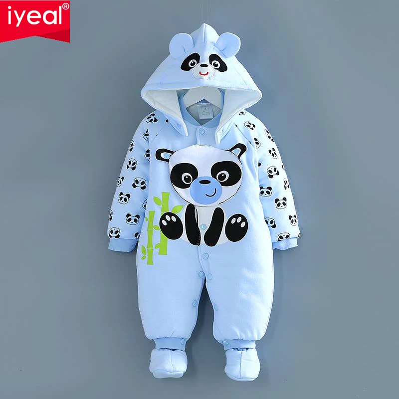 

IYEAL Thick warm baby Siamese clothes autumn/winter baby winter coat 6 newborn 0-1 coat for 3 months
