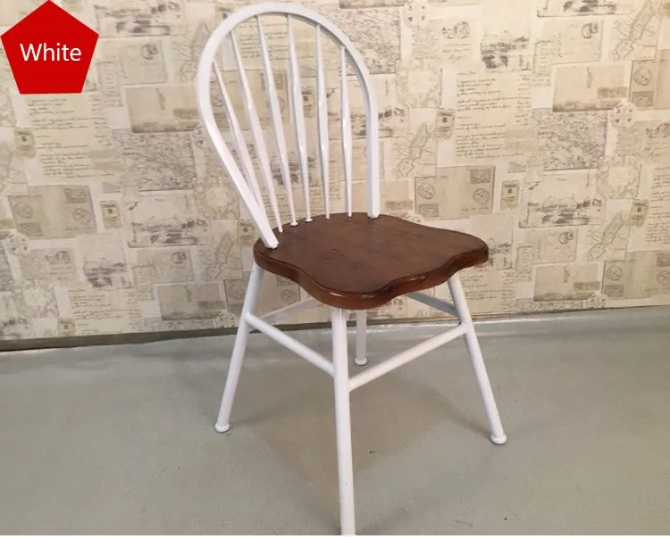 Лофт американский кантри винтажная мебель, кованые барные стулья из цельного дерева, обеденные столы и стулья, стул Павлин, стул для отдыха