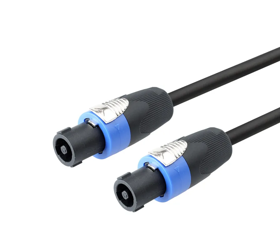 MPE Cavo Professionale Jack 6,3 Mm A 2,5 Mq – 1 Metro, Saldato A Mano, Made In Italy, Per Alimentazione Casse E Amplificatori