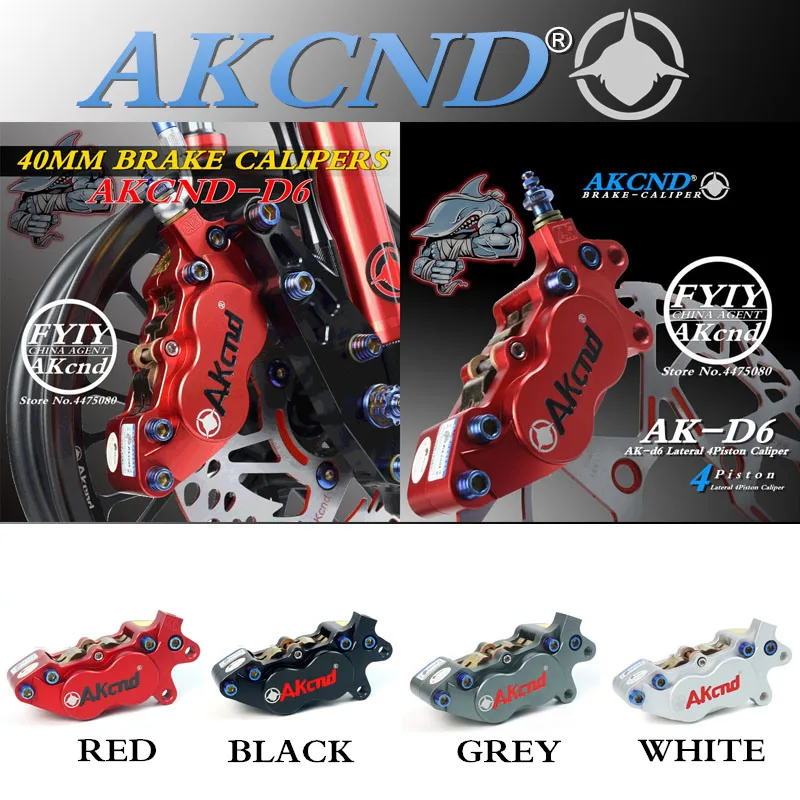 AKCND Универсальный мотоцикла с ЧПУ 40 мм тормозные колодки для YAMAHA msx125 BWS BMS Honda PCX dio NMAX упор для гоночного мотоцикла Dirt Bike скутер