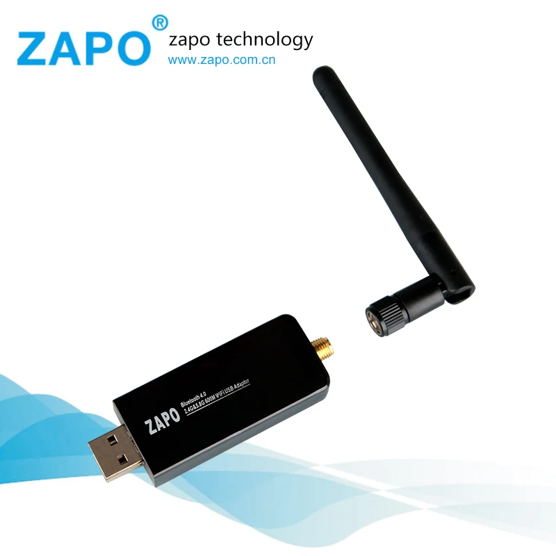 ZAPO Горячая 5 ГГц WiFi USB Add Bluetooth 4 0 адаптер беспроводной AC 600 м высокий коэффициент