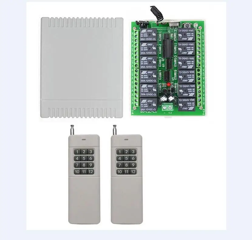 Обновление 3000 м Дальний диапазон DC12V 12 V CH 12CH RF беспроводной переключатель системы
