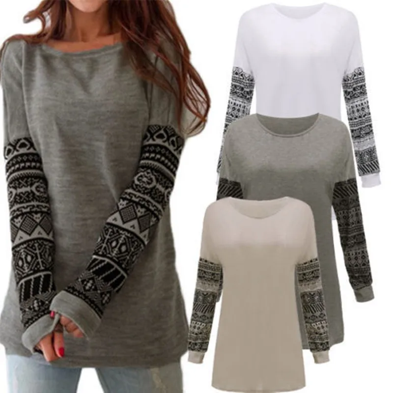 Autumn and Winter New Sexy Round Neck Long Sleeve