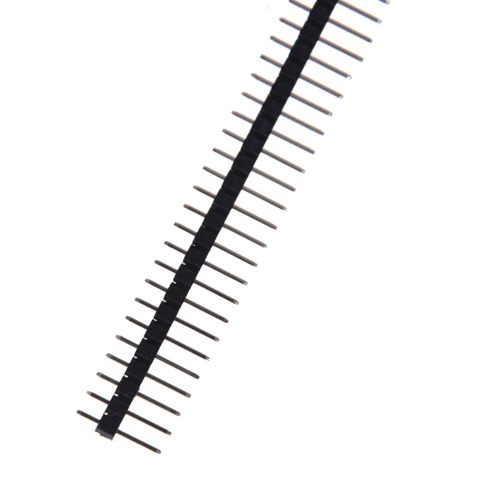 20pcs Single Male Pin Header Electronic Part Elektronik For Arduin 1x40 Row 2.54 Breakable 40 Pins Connector Strip Board Module
