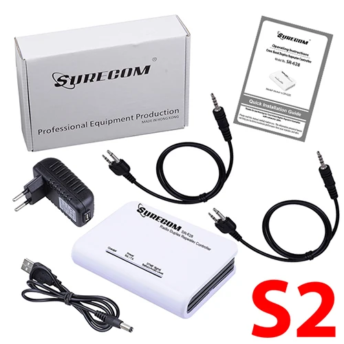 

NEW SURECOM SR-628 cross band Duplex Repeater Controller with 2pcs Midland cable radio Repeater