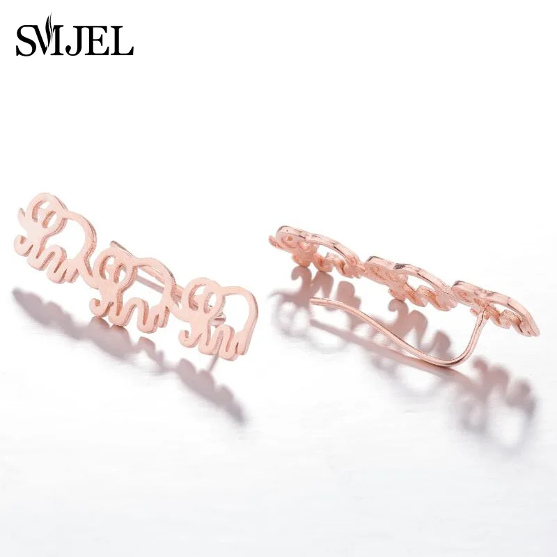 Модные серьги SMJEL со звездами гвоздики для женщин Повседневная бижутерия в стиле