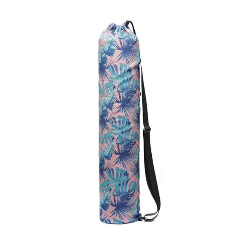 Fashion Outdoor Exercise Accessories Floral Printed Yoga Mat Bag with Adjustable Strap