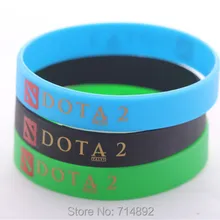 1000 шт./лот DOTA 2 логотип браслет Dota Силиконовый браслет FedEx