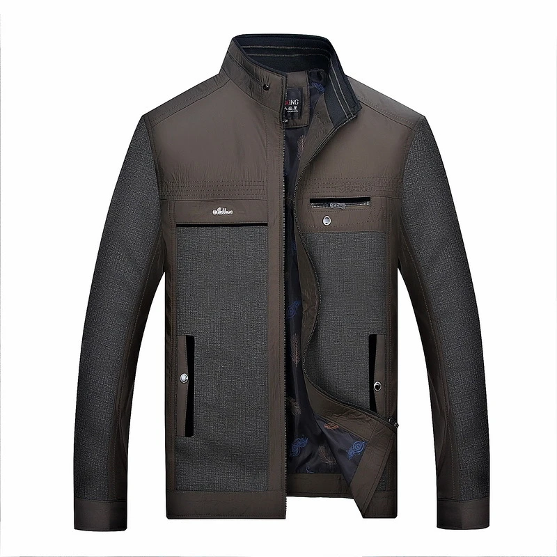 Nuevo diseño de primavera 2018! chaqueta de moda para hombre, cortavientos de negocios, ropa de calle clásica para verano, prendas de vestir de viaje para hombre, L 4XL|Chaquetas| -