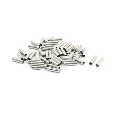 

50Pcs EN4009 Model Tin Coated Tube Bare Terminal 12AWG Electric Wire Connector