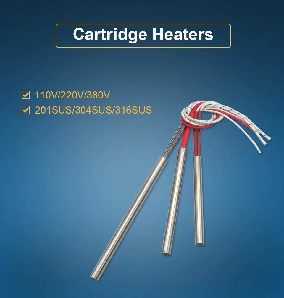 LJXH высокой плотности картридж Плесень Нагревательный элемент 100 мм/3,9" нагреватель трубы Размер 13 мм/0,512" 320 Вт/400 Вт/520 Вт 110 В/220 В/380 В