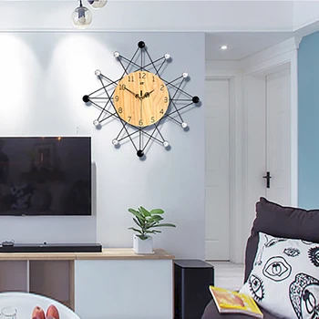

Nordic Creative Saatk Wall Saatk Modern Design Large Decorative Digital Silent Electronic Saatk Mechanism Home Wall Decor W5119