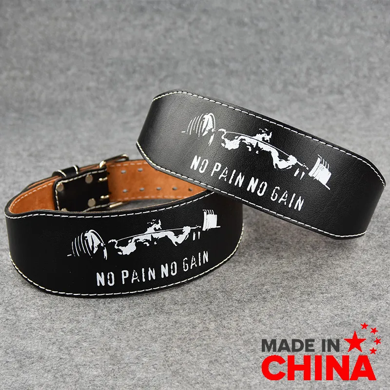 

Weightlifting Belt Fitness Squat Hard Pull Leather Waist Protection Bodybuilding Strength Training Exercise Equipment Adult