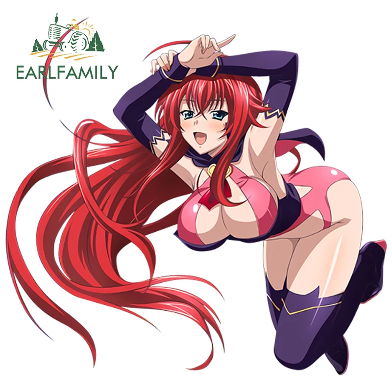 

EARLFAMILY 13cm x 12.2cm Anime Sexy Beauty High School Anime Car Styling Rias Gremory Vinyl Window Decal Car Sticker Accessories