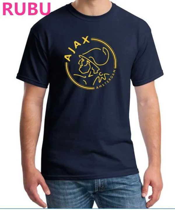 

Best Quality 2017 Ajax men's t shirts Top quality Fashion Summer Mens Casual T Shirts Ajax Cartoon print T shirt SIZE XS--XXL