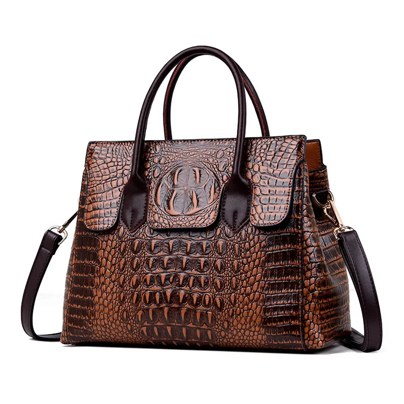 

New Fashion women bag handbag Luxury Crocodile Pattern Women's Leather Handbags High capacity Shoulder Tote Bag Bolsa Masculina