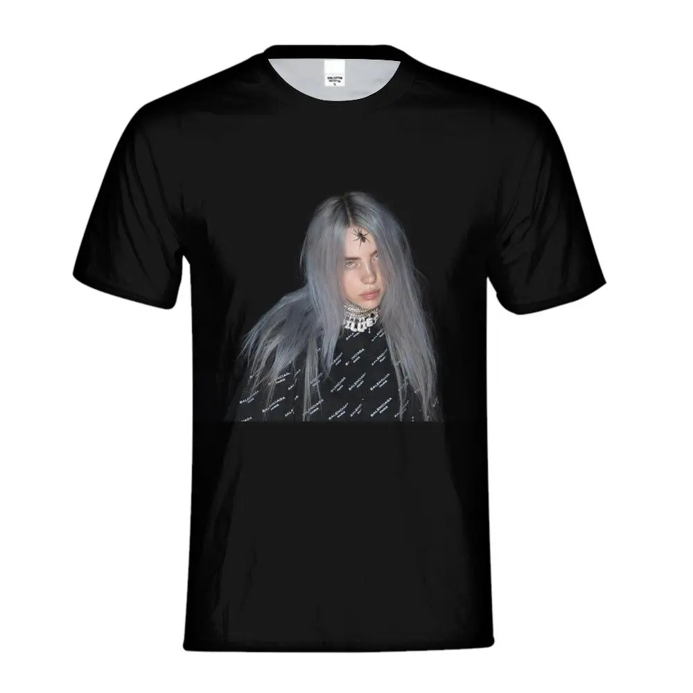 

Kids Cool Billie Eilish 2019 Pop Streetwear T Shirt Casual Clothes Crewneck Big Size Short Sleeve Custom Funny T Shirts