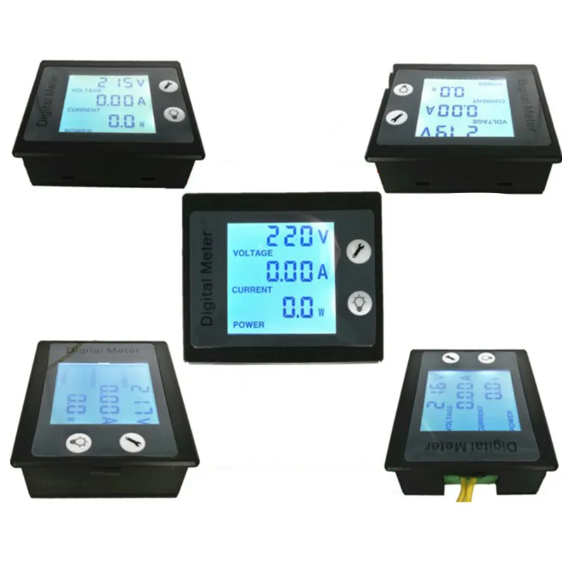 PEACEFAIR Voltage Meters PZEM-001 voltmeter ammeter ac 10a 80 ~ 260V AC voltage meter current Power Energy detector | Инструменты