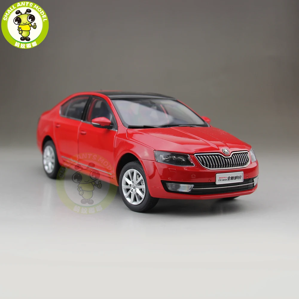 1/18 Skoda Octavia литая под давлением металлическая модель автомобиля игрушка мальчик девочка подарок красный цвет