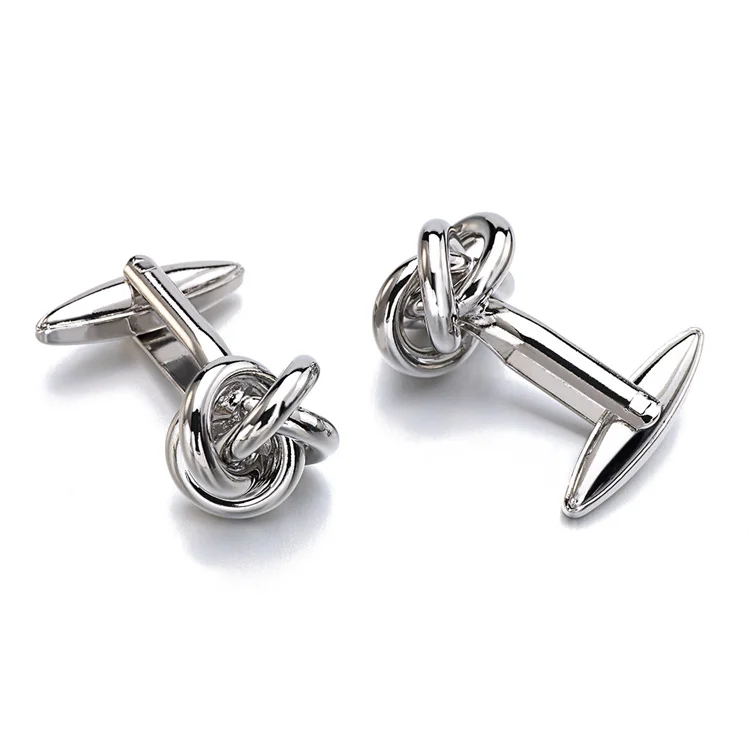 Silver Knot Cufflinks D (5)