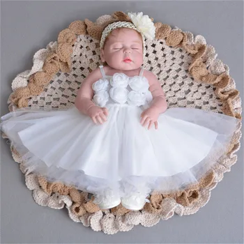 

57cm Full body silicone reborn baby girl doll toys lifelike newborn princess babies doll bebe alive adorable bathe toy bonecas