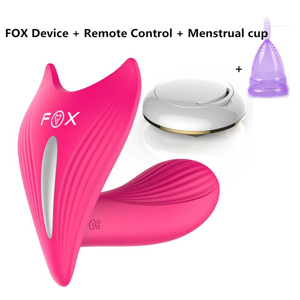 7 Modes Electric Wireless Invisible Butterfly Strap On Vagina Vibrating