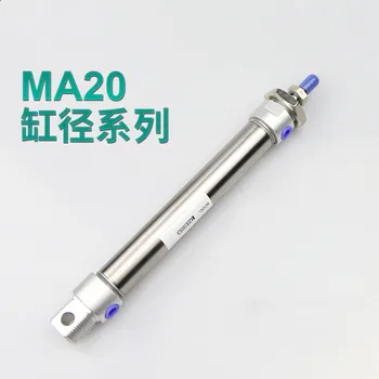 

Free shipping Pneumatic Stainless Air Cylinder 20MM Bore 350MM Stroke , MA20X350-S-CA, 20*350 Double Action Mini Round Cylinders