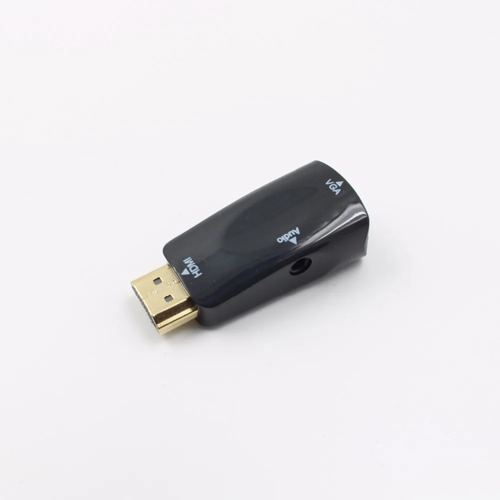 Адаптер HDMI в VGA конвертер с аудиокабелем поддержка HD 1080P для ПК ноутбука розничная
